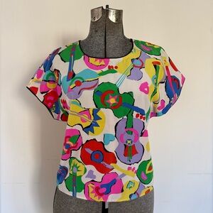 Ungaro Silk Guitar Blouse